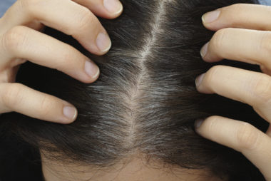 Greying of hair treatment